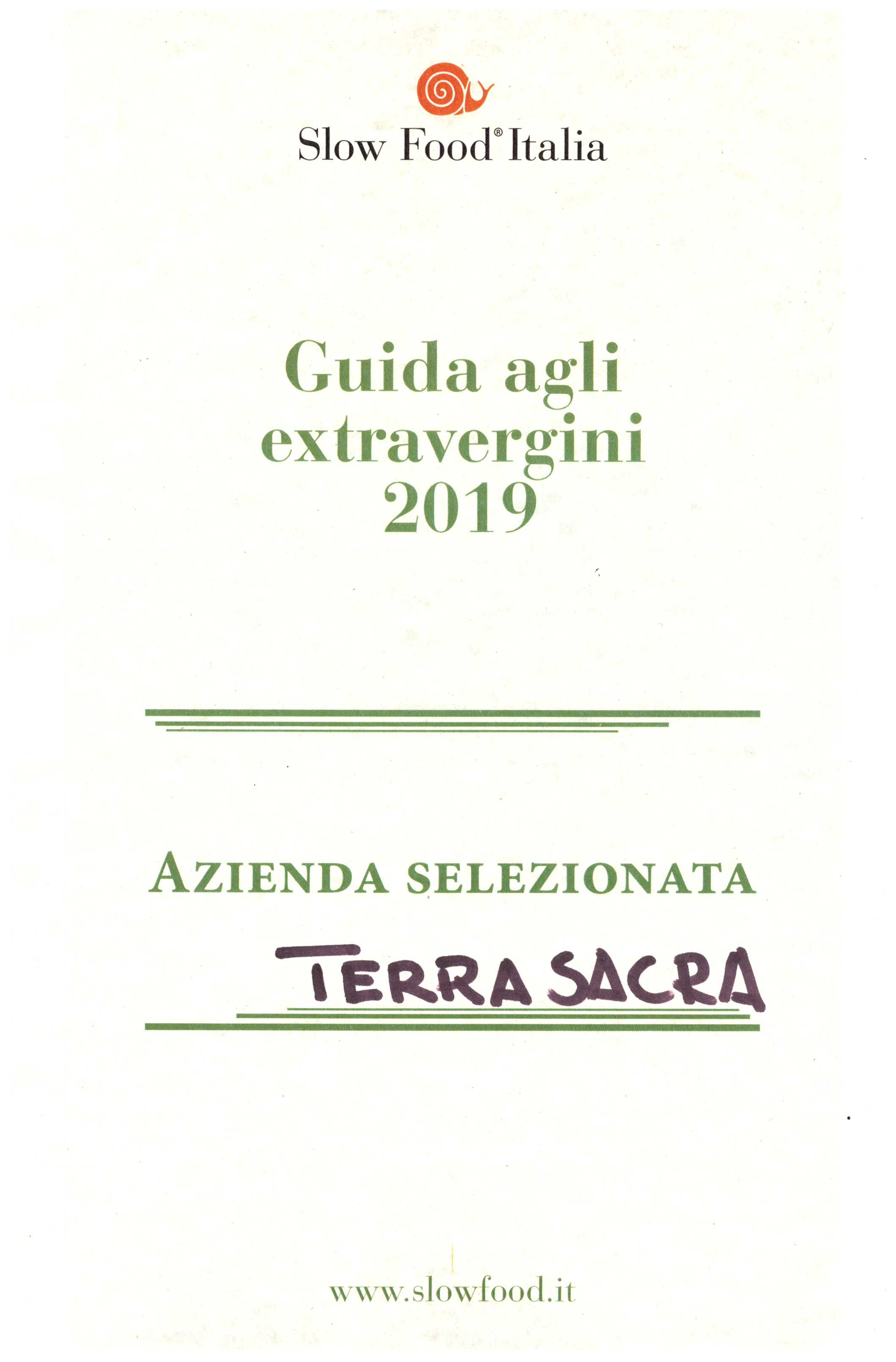 Guida agli extravergini 2019